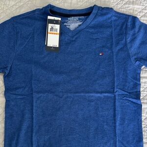 NWT Tommy Hilfiger Heather Royal Blue V-Neck Tee